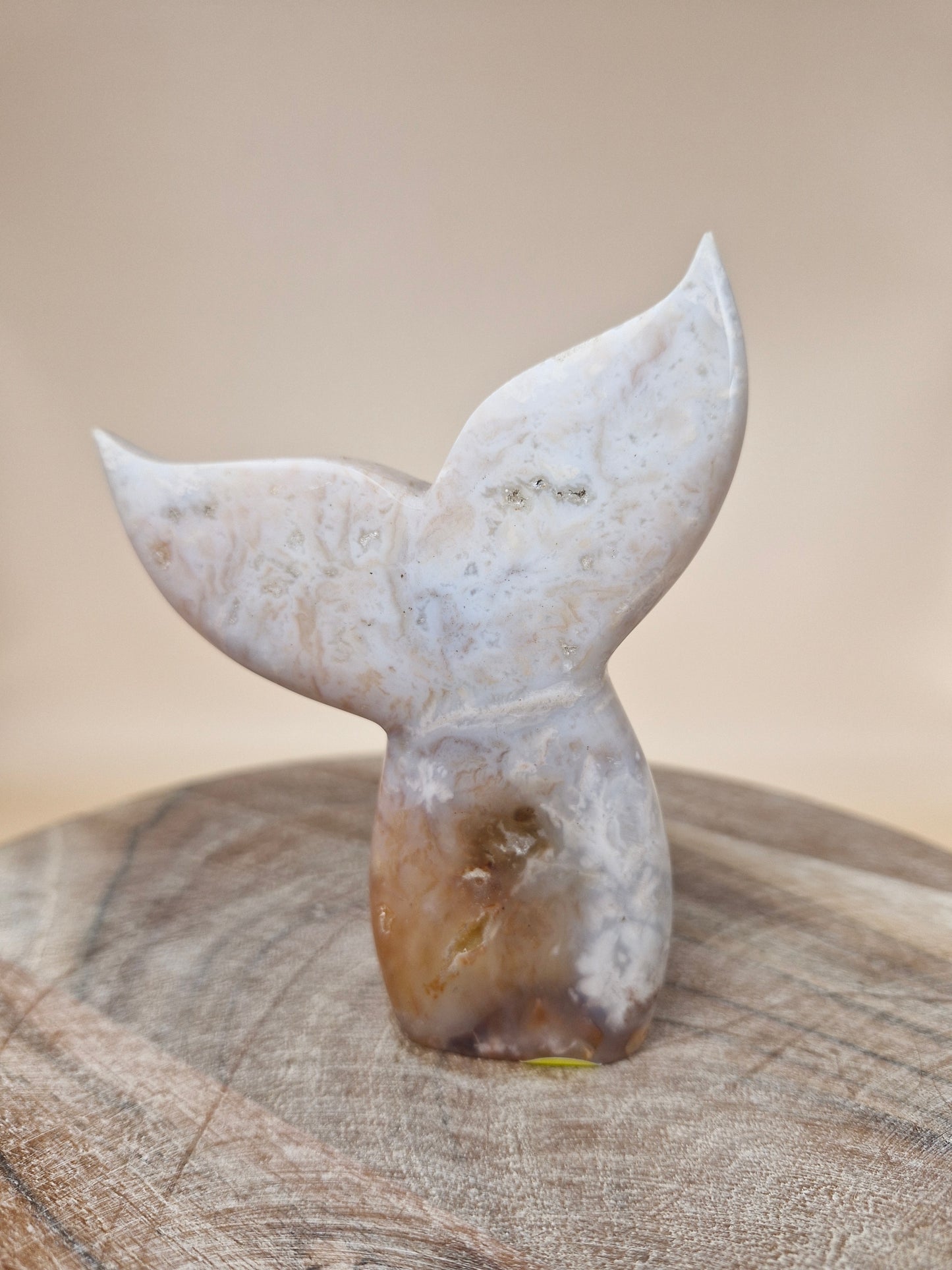 Carnelian Agate Mermaid Tale Carving (code MT1)
