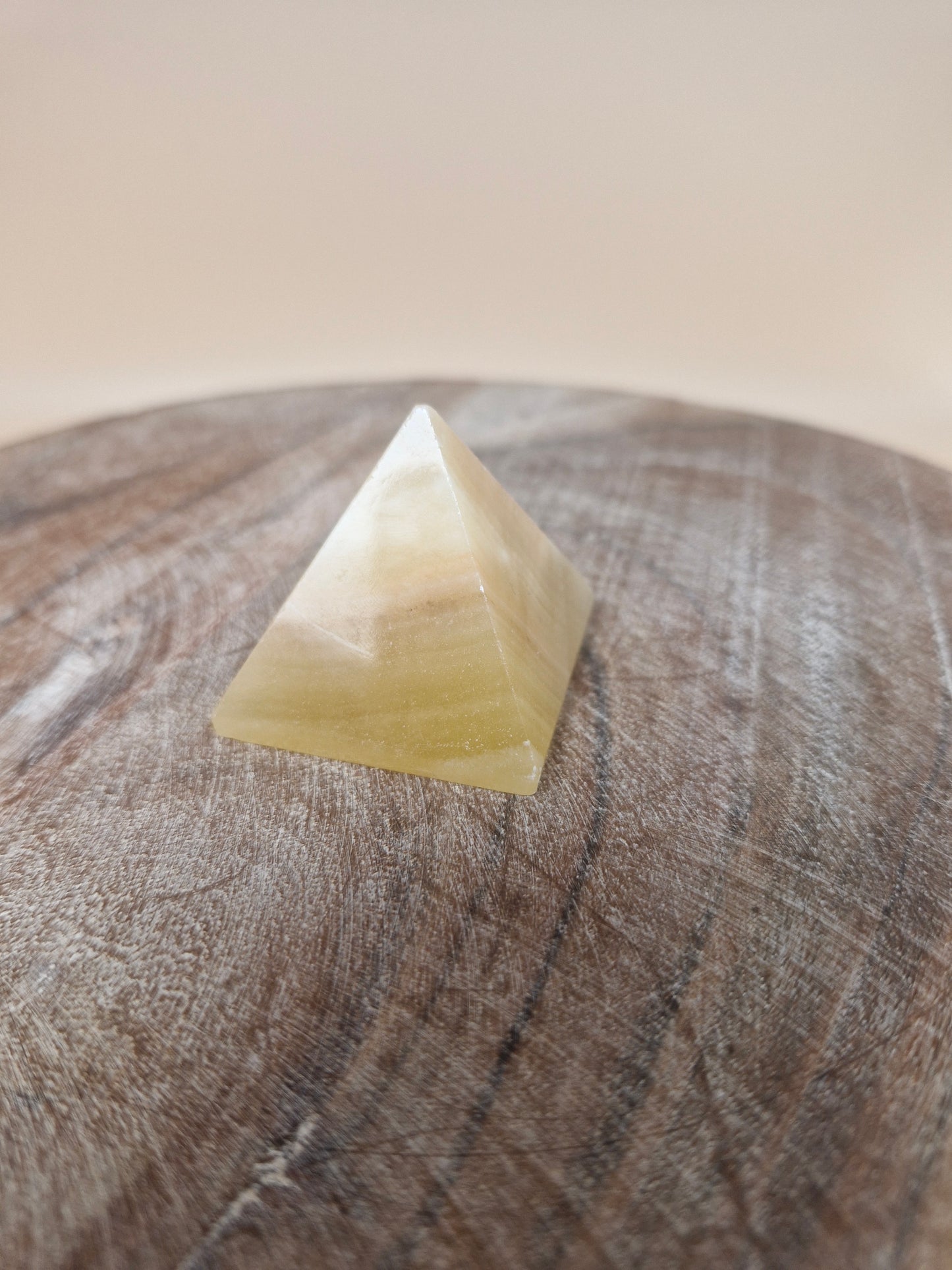 Mango Calcite Pyramid
