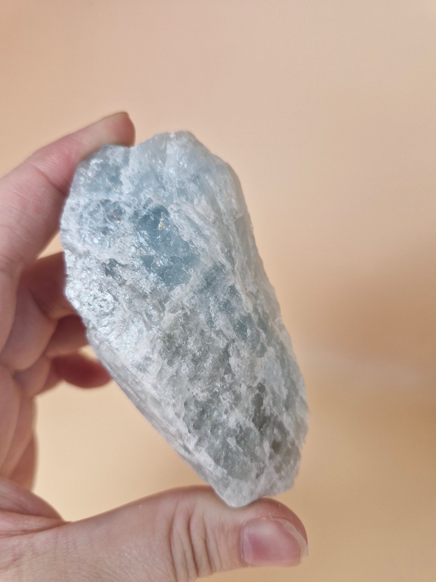 Blue Aquamarine Rough Piece (code 3)