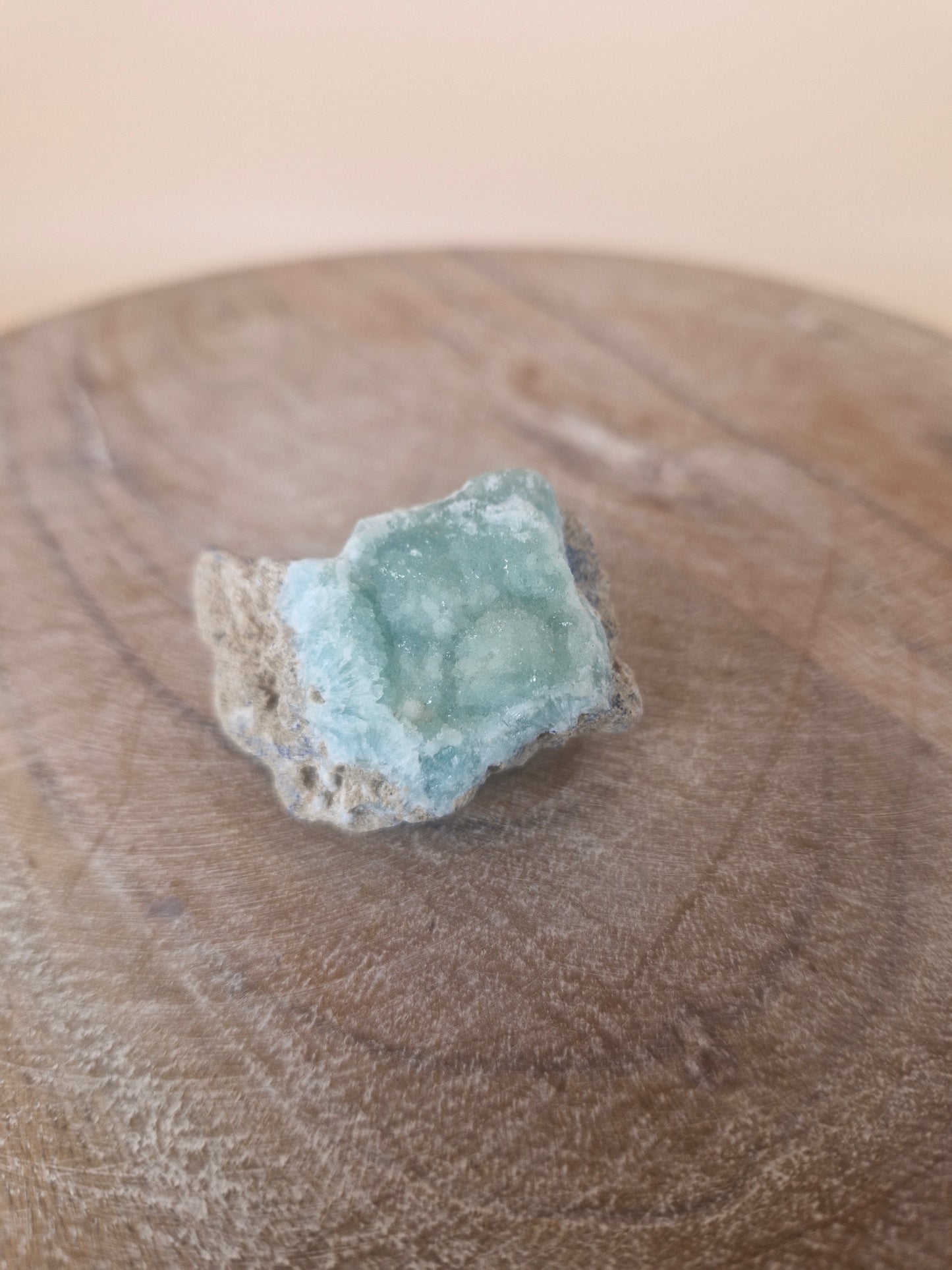 Blue Aragonite Raw Specimen on Matrix