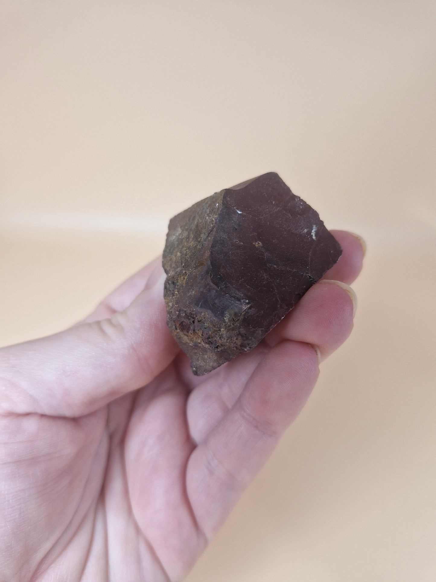 Raw Deep Red Burgundy Mookaite Piece
