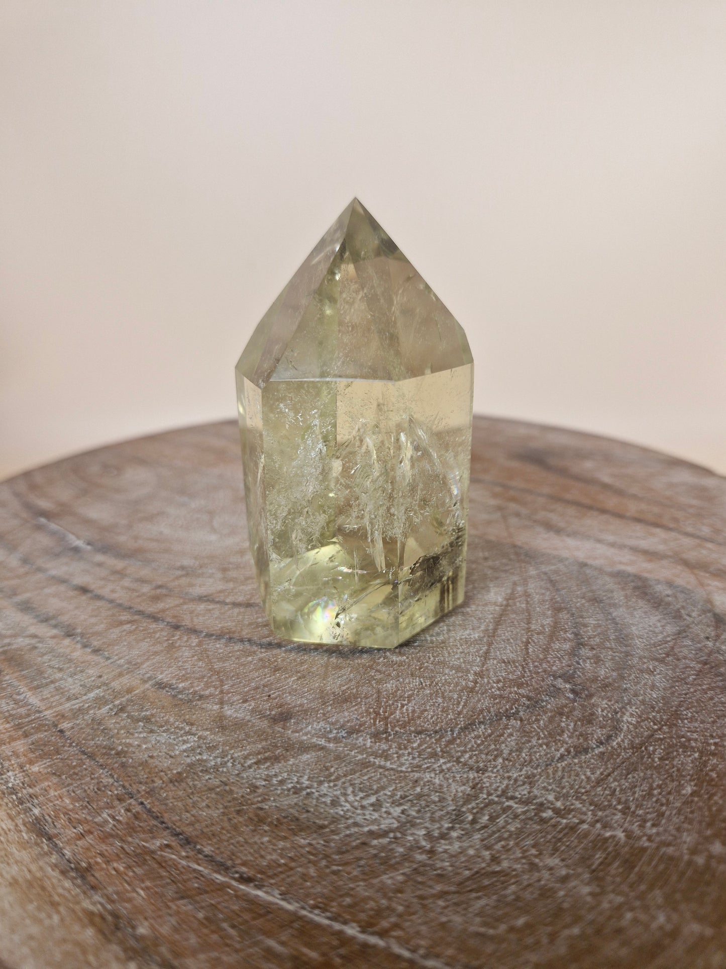 Natural Citrine with Blue Ghost Tower (code C1)