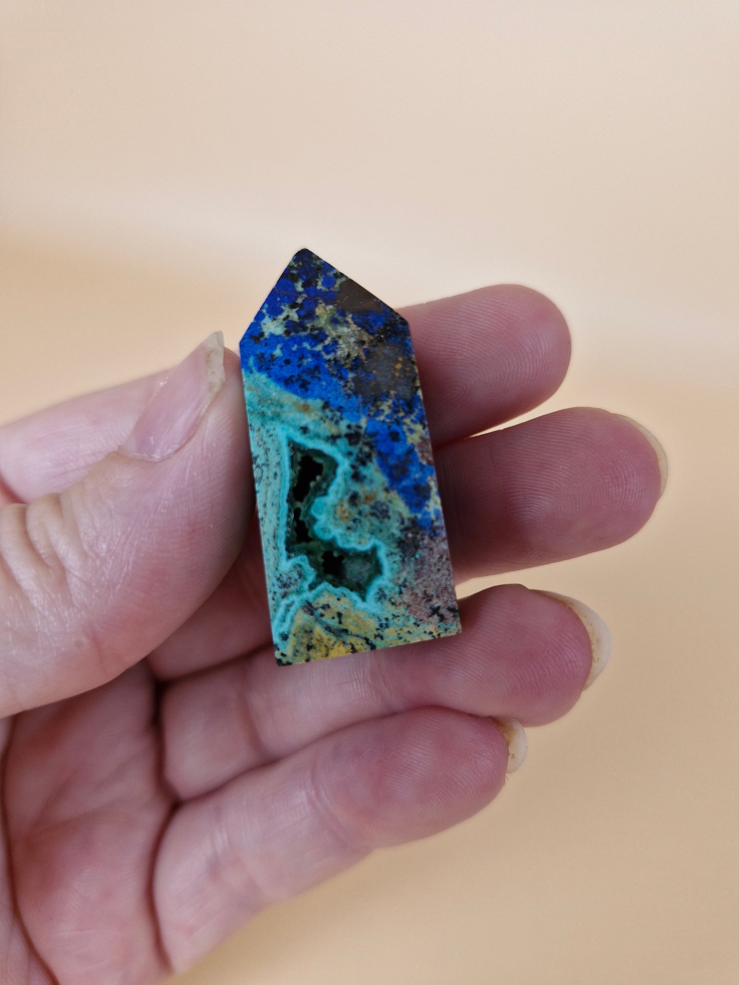 Azurite with Malachite Mini Tower (code A1)