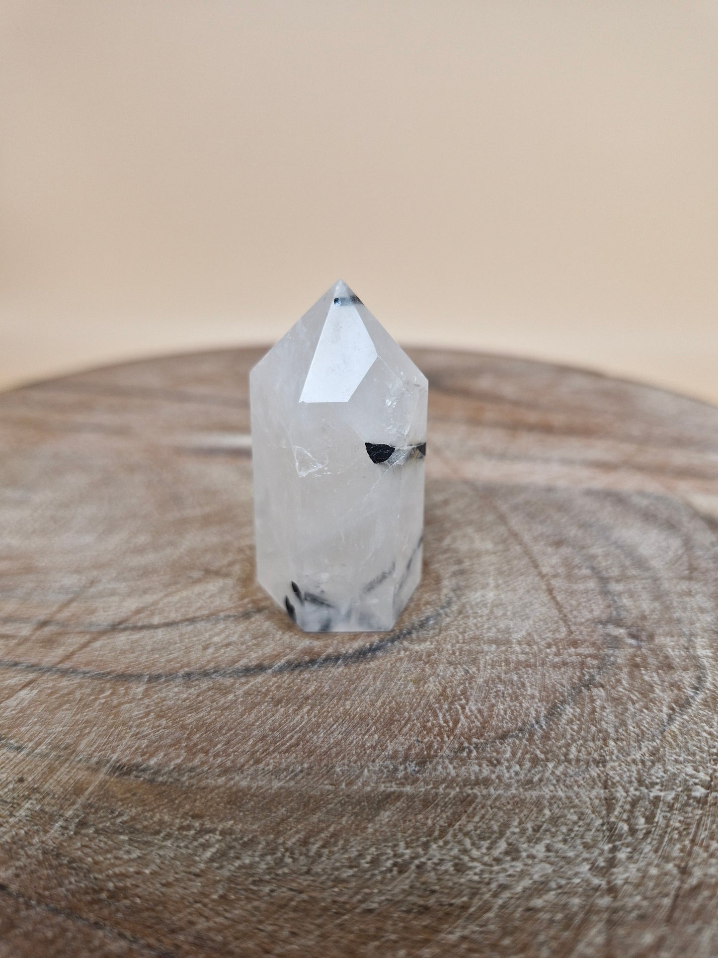 Mini Tourmalinated Quartz Point (intuitively chosen)