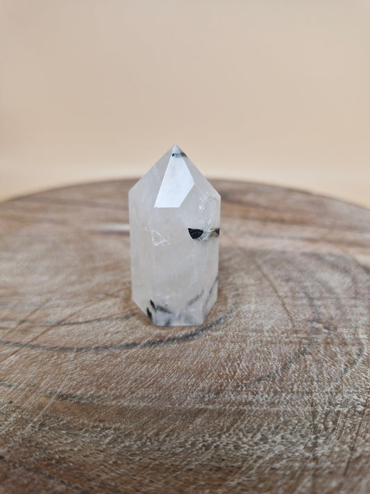 Mini Tourmalinated Quartz Point (intuitively chosen)