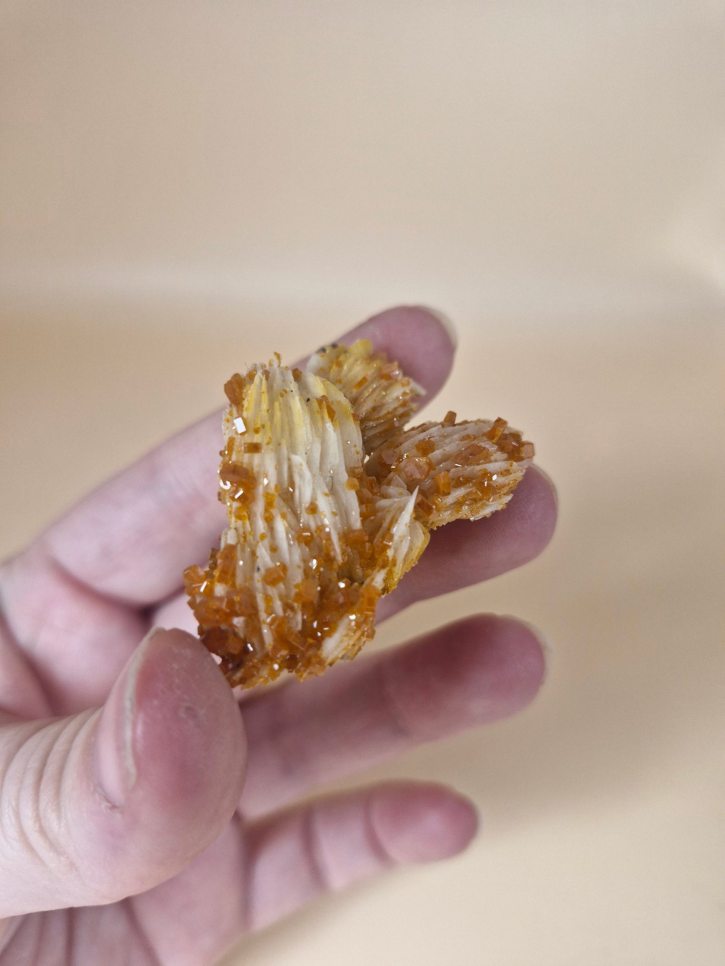 Vivianite on Barite Specimen