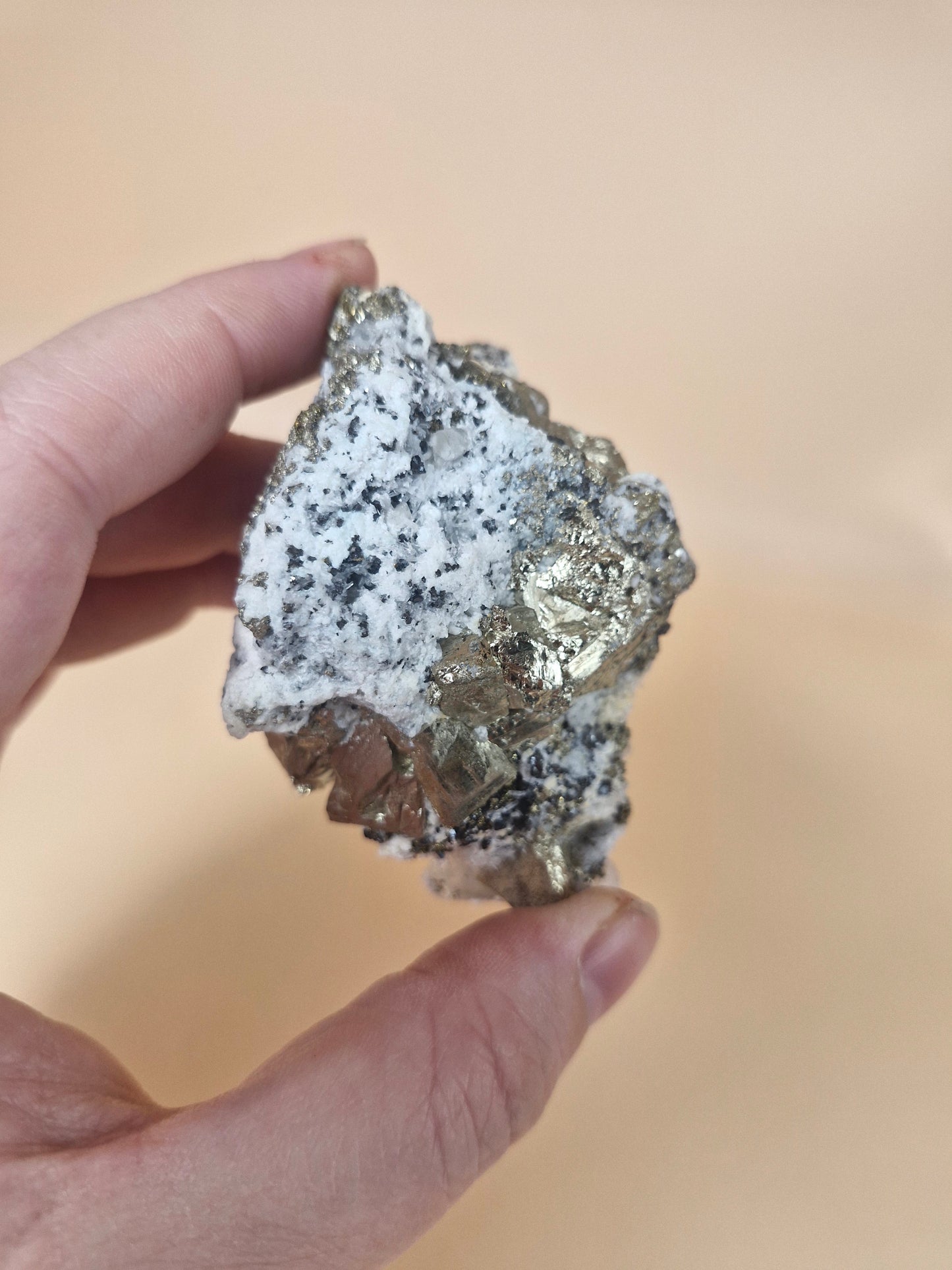 Pyrite with Quartz Cluster (code P1)