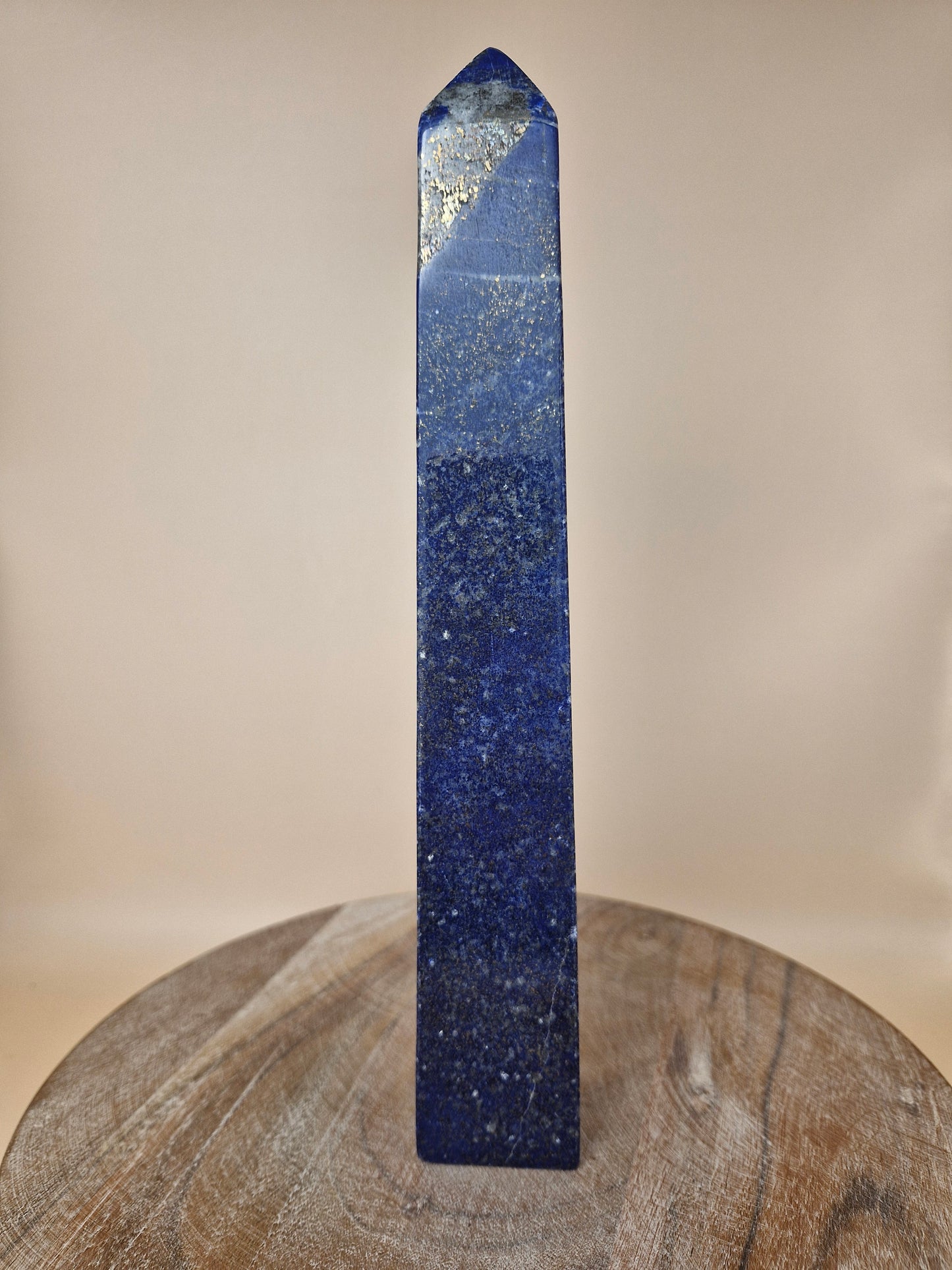 Lapis Lazuli with Pyrite Obelisk