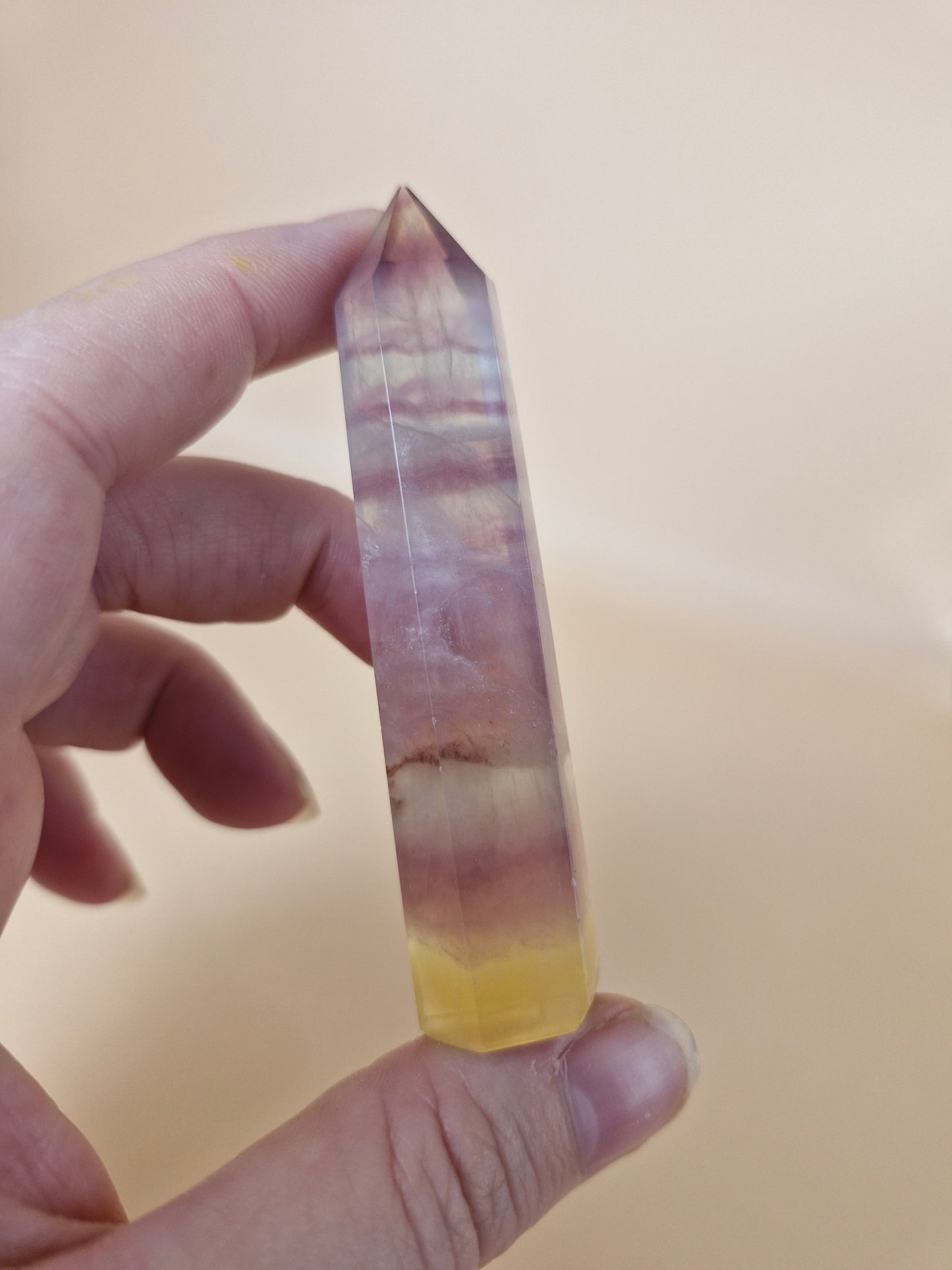 Rainbow Fluorite Point