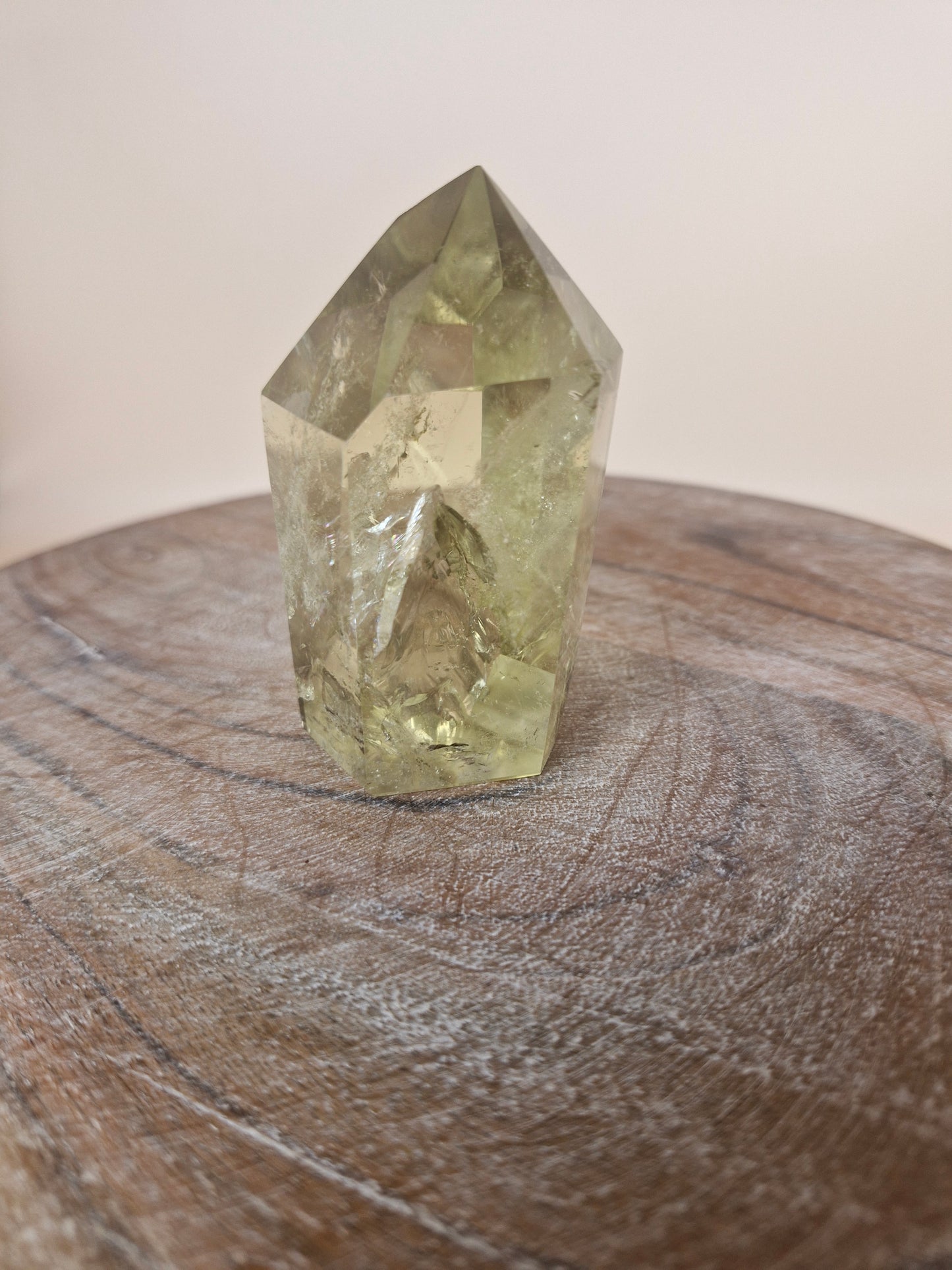 Natural Citrine with Blue Ghost Tower (code C1)