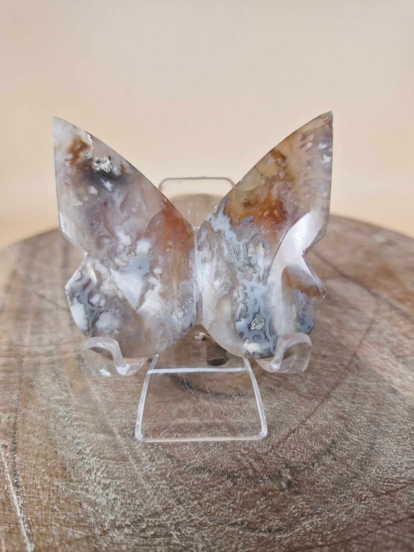Carnelian Agate Butterfly Carving (code B5)