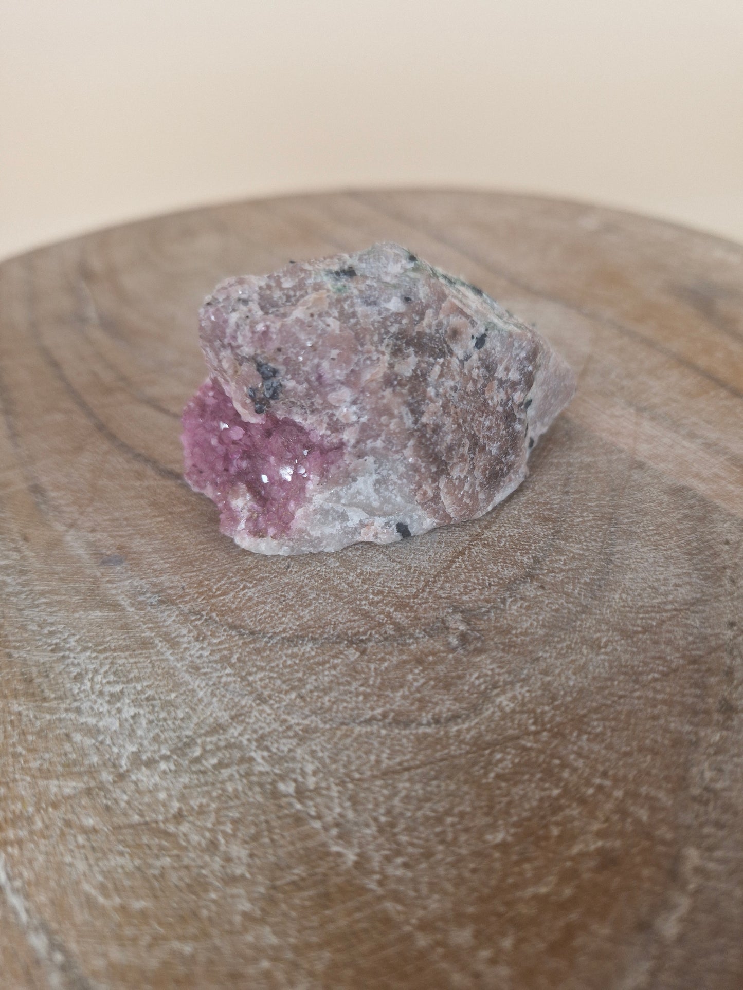 Raw Cobalt Calcite on Matrix