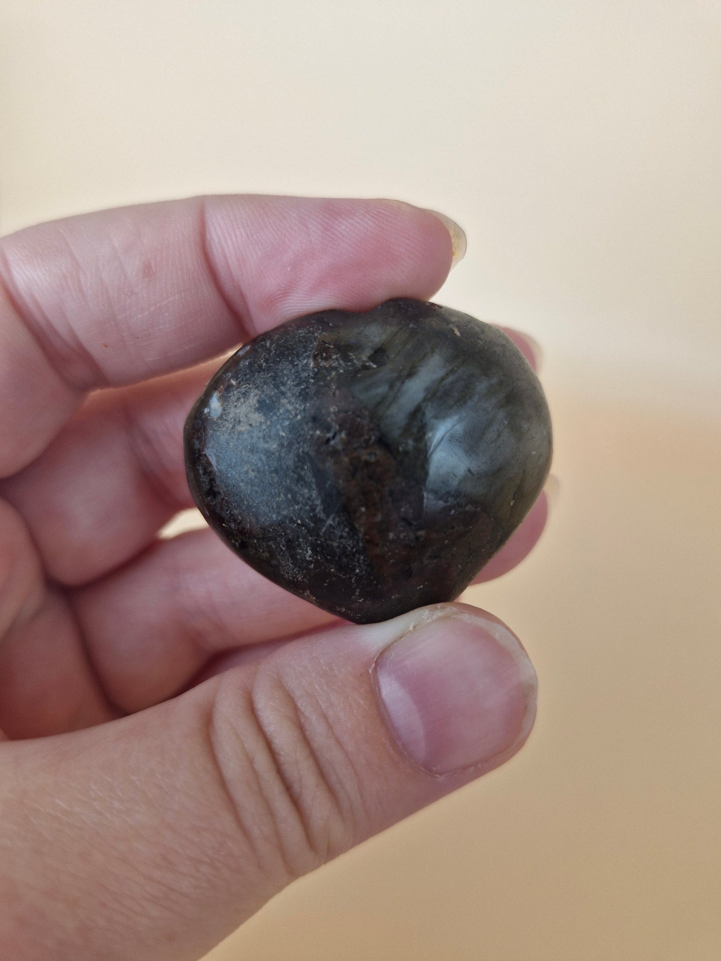Labradorite Heart