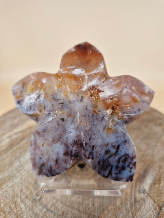 Carnelian Agate Flower Carving (code FD)