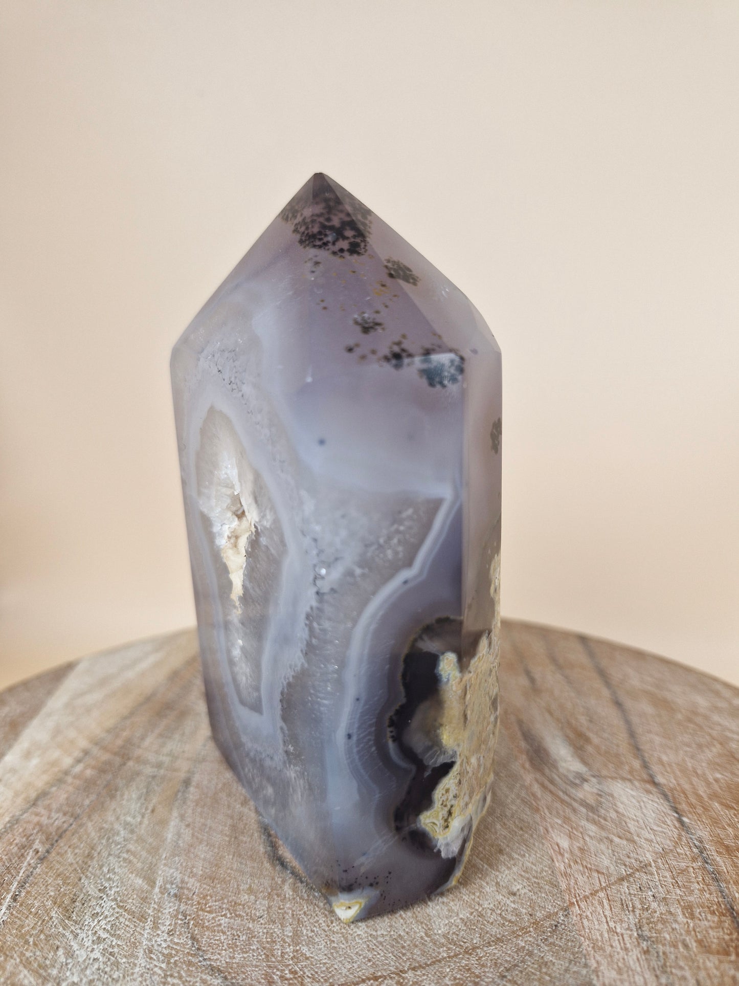 Agate Tower with Druzy