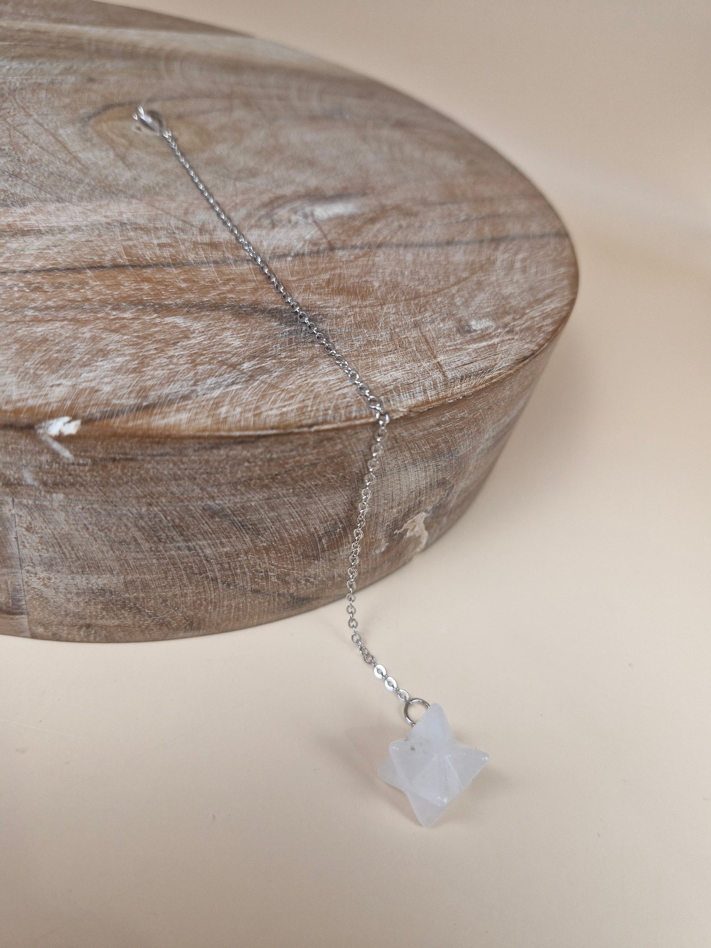 Merkaba Clear Quartz Pendulum