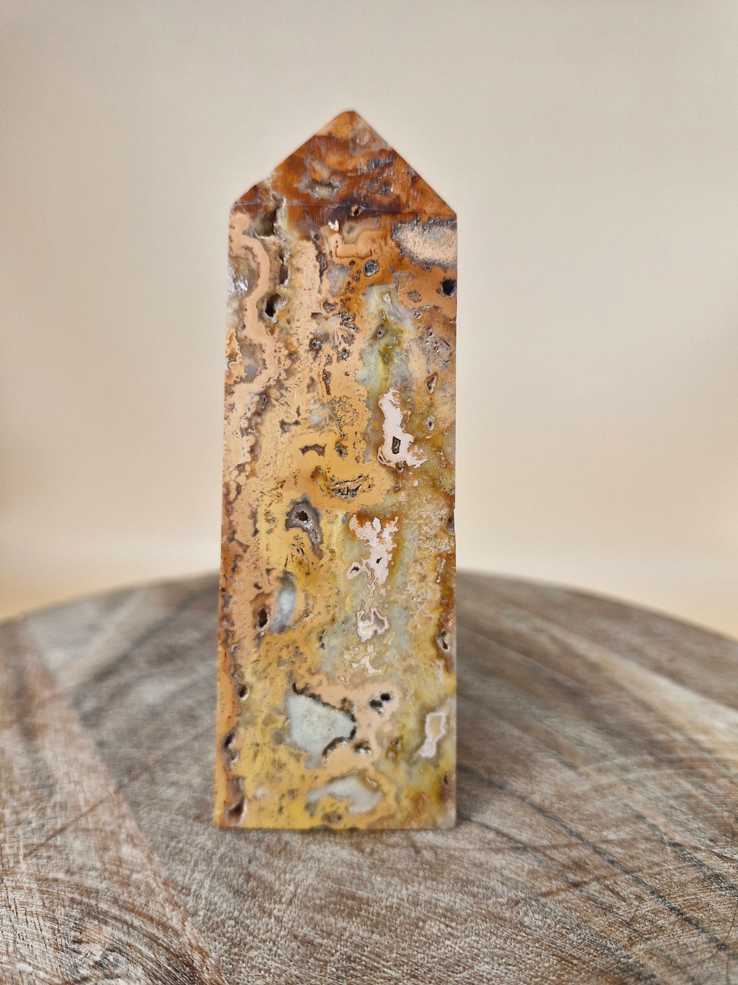 Indonesian Crazy Lace Agate Tower (code B)