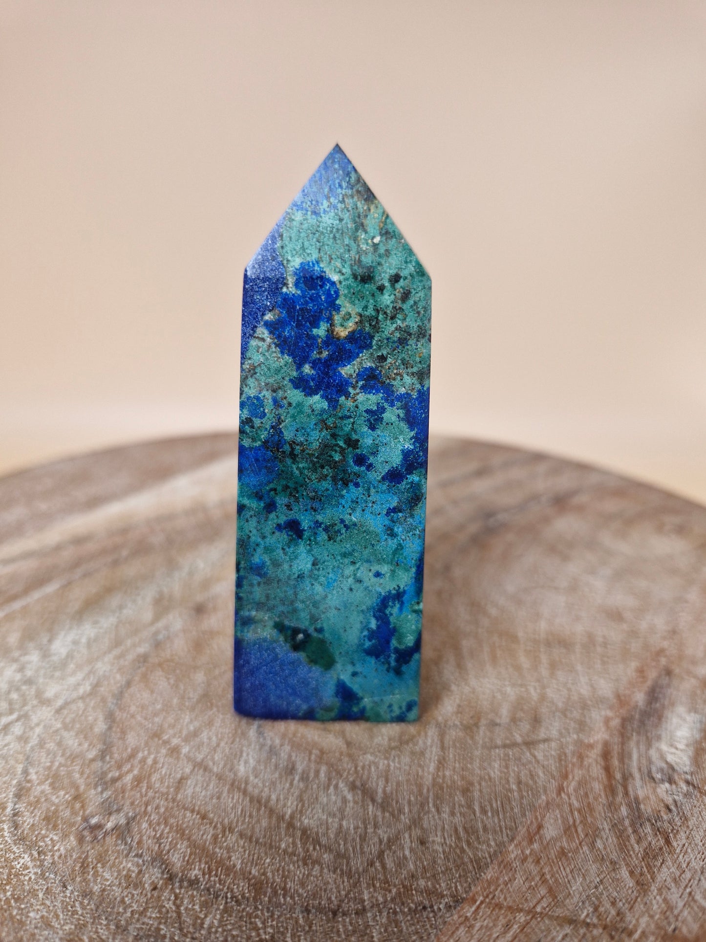 Azurite with Malachite Tower (code B2)