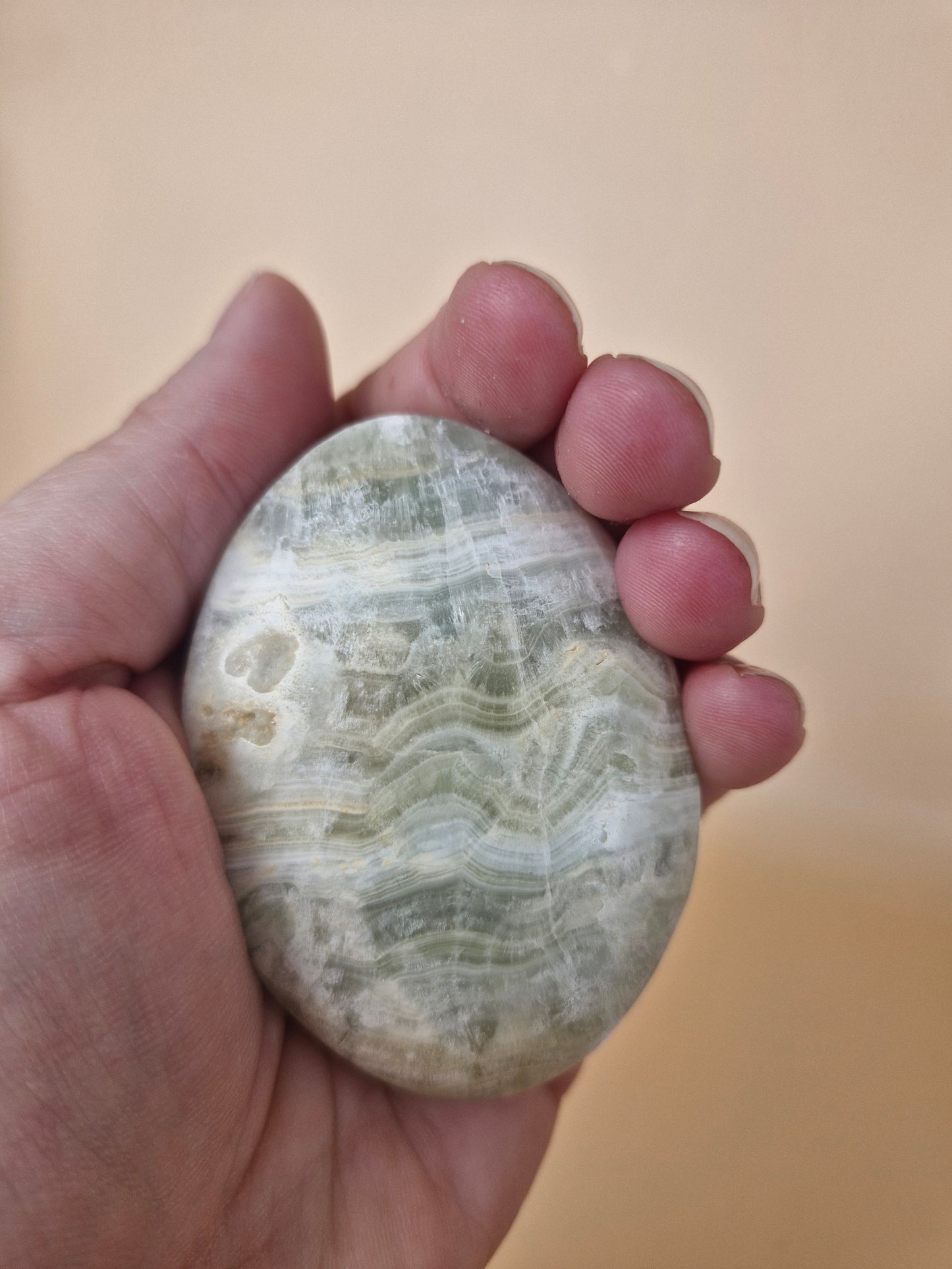 Pistachio Calcite Palm