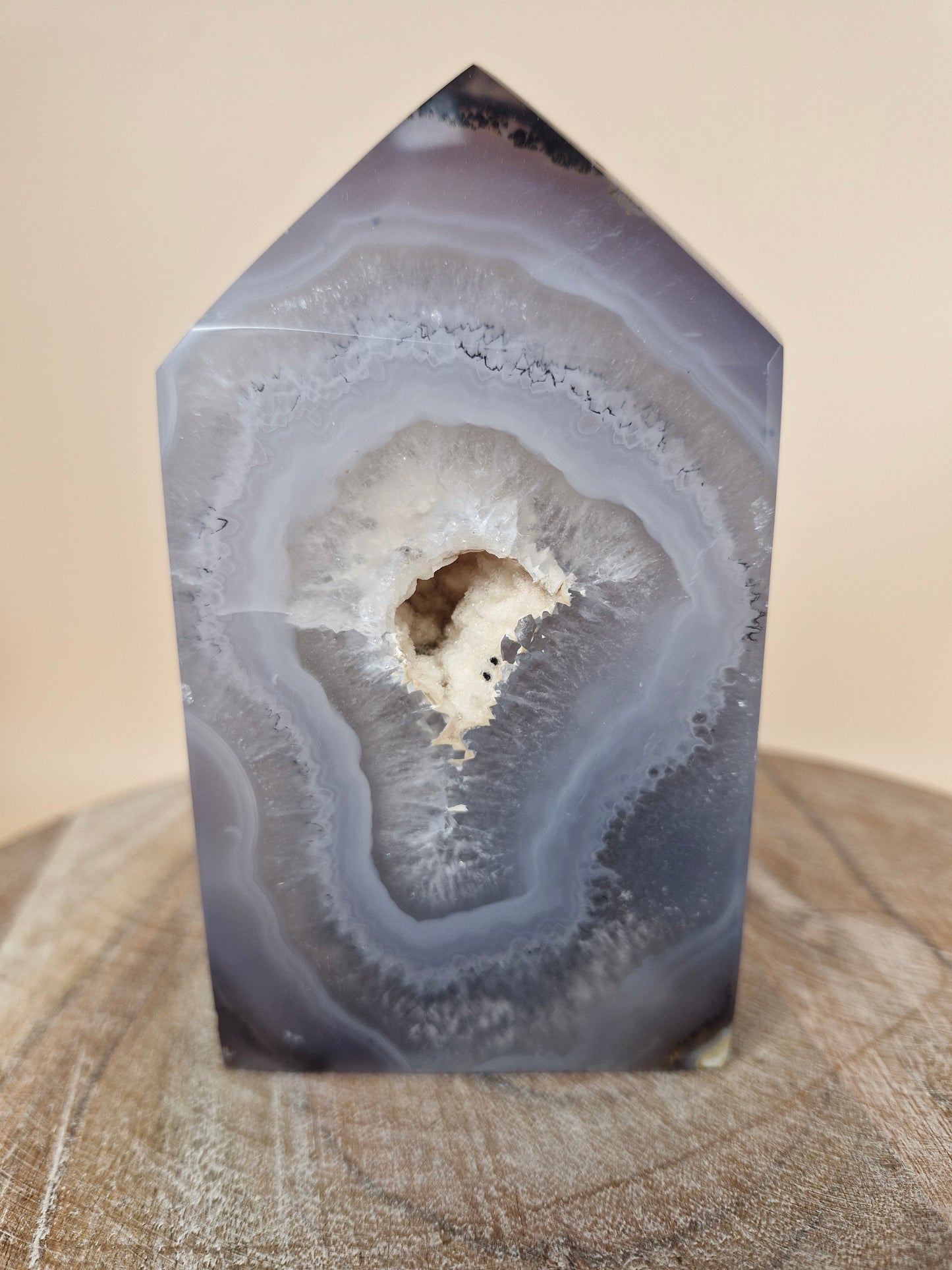 Agate Tower with Druzy