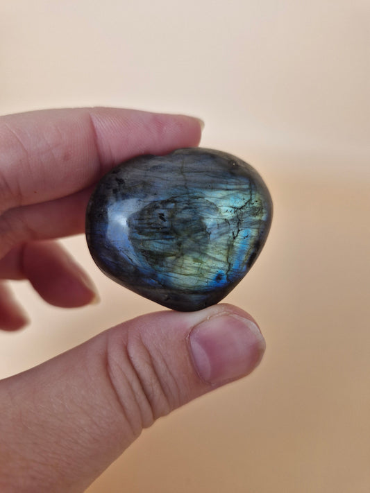 Labradorite Heart