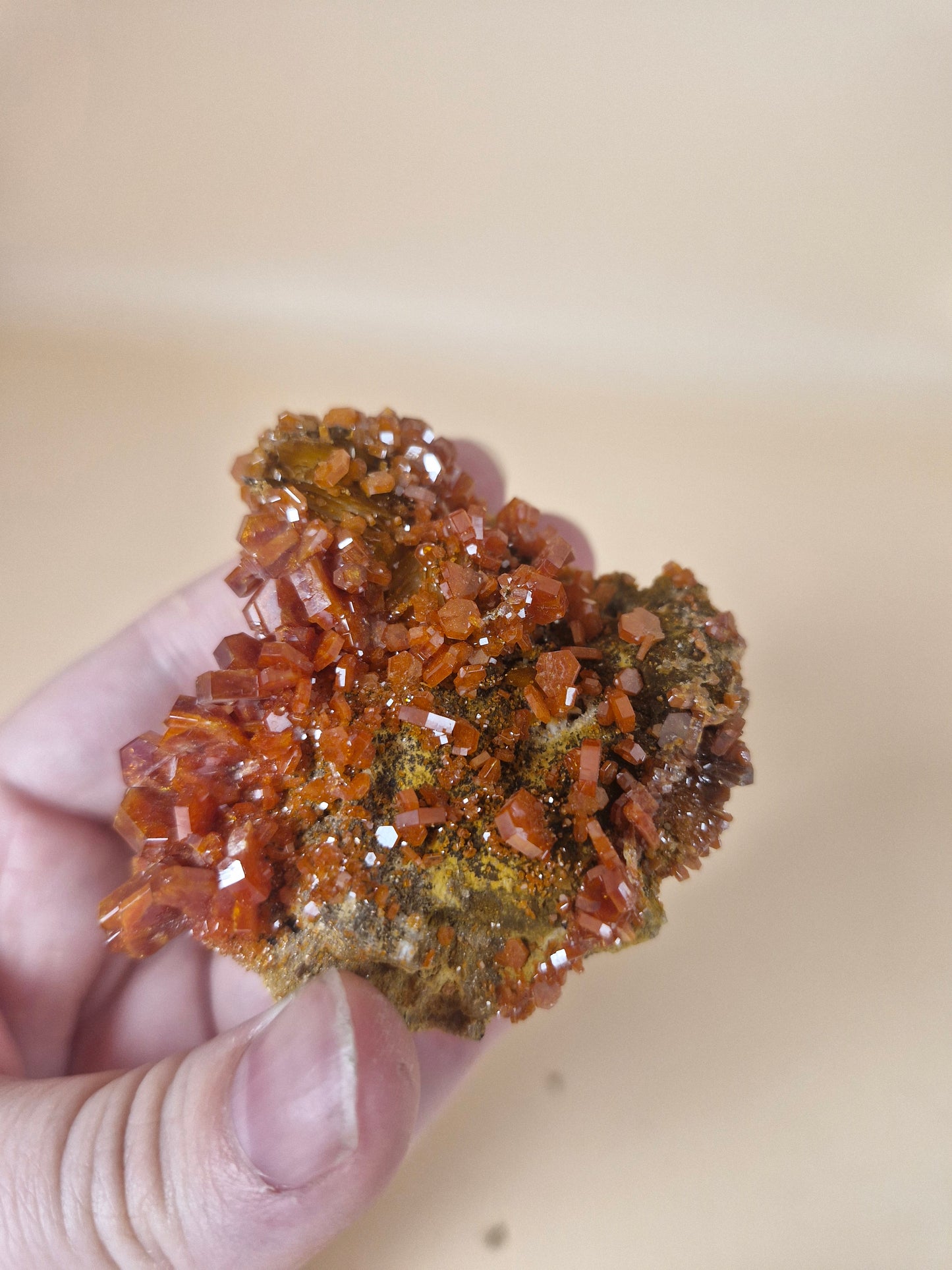 High Grade Vivianite on Barite Specimen
