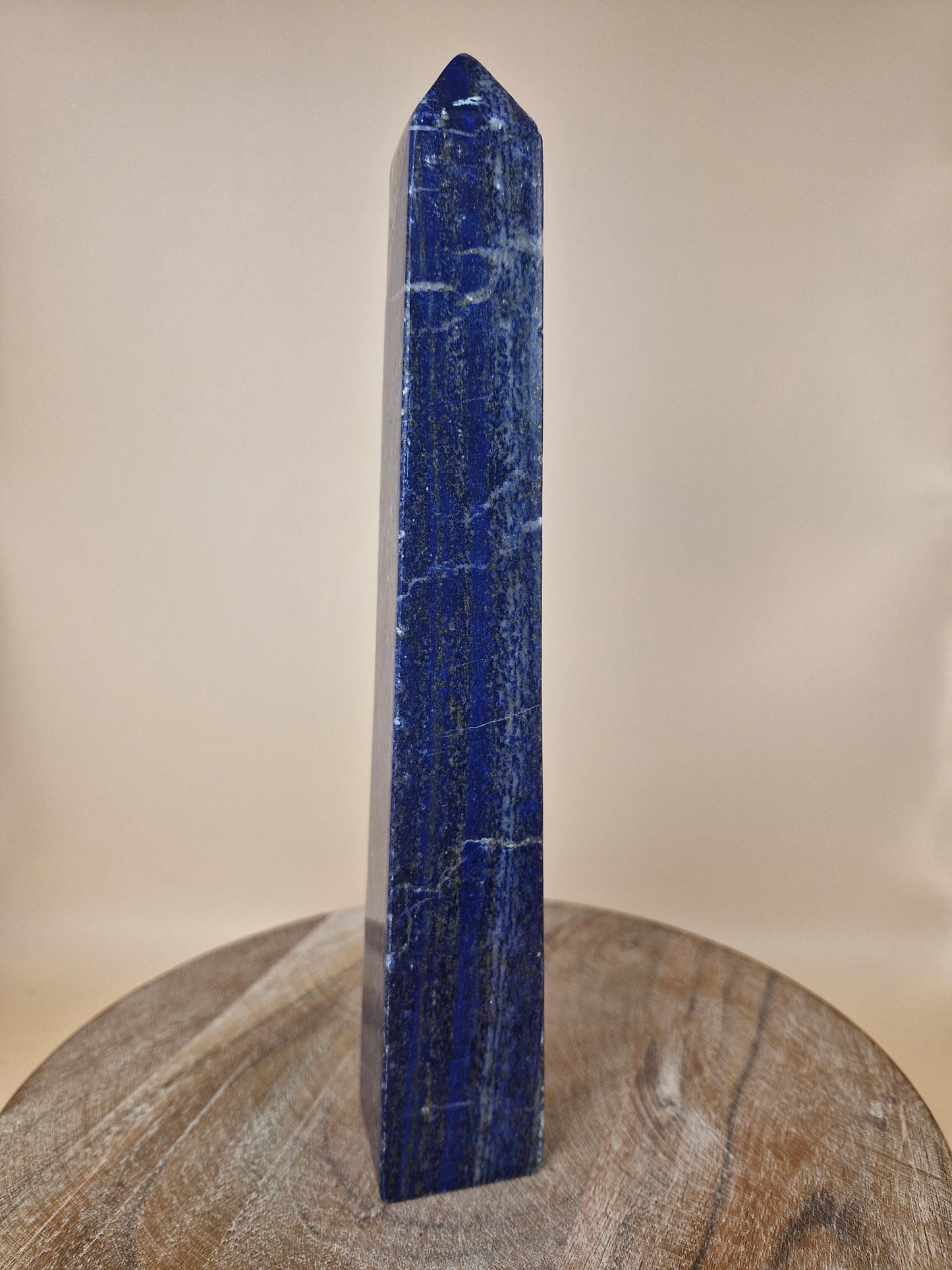 Lapis Lazuli with Pyrite Obelisk
