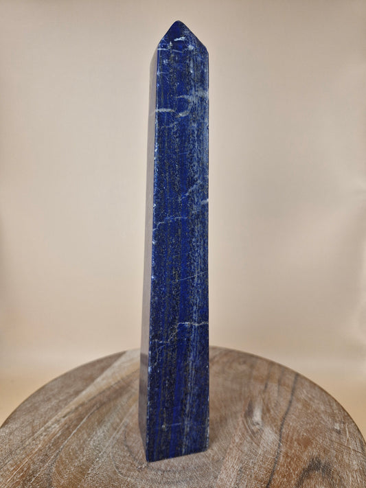 Lapis Lazuli with Pyrite Obelisk