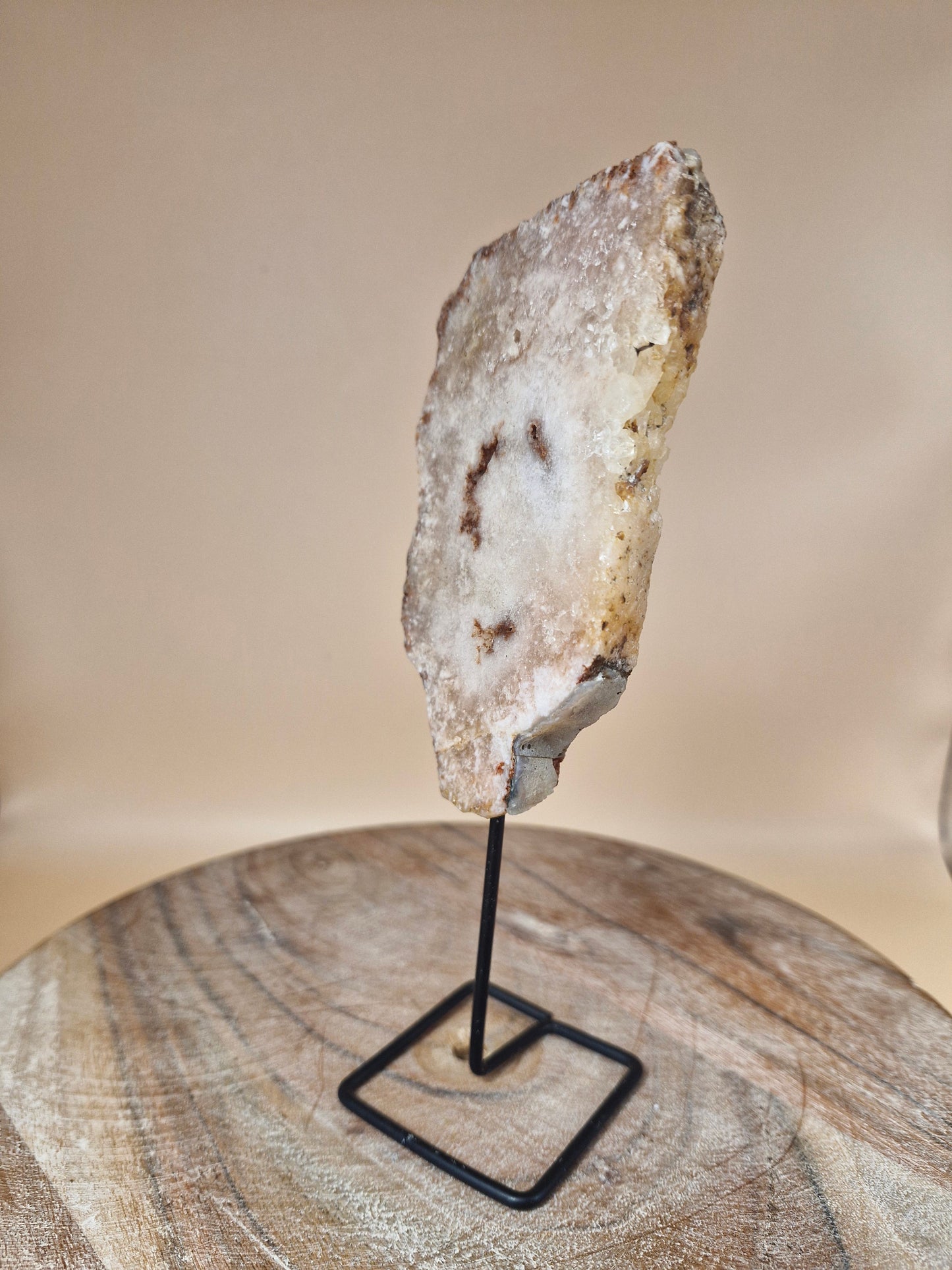 Pink Amethyst Slab on Stand - small