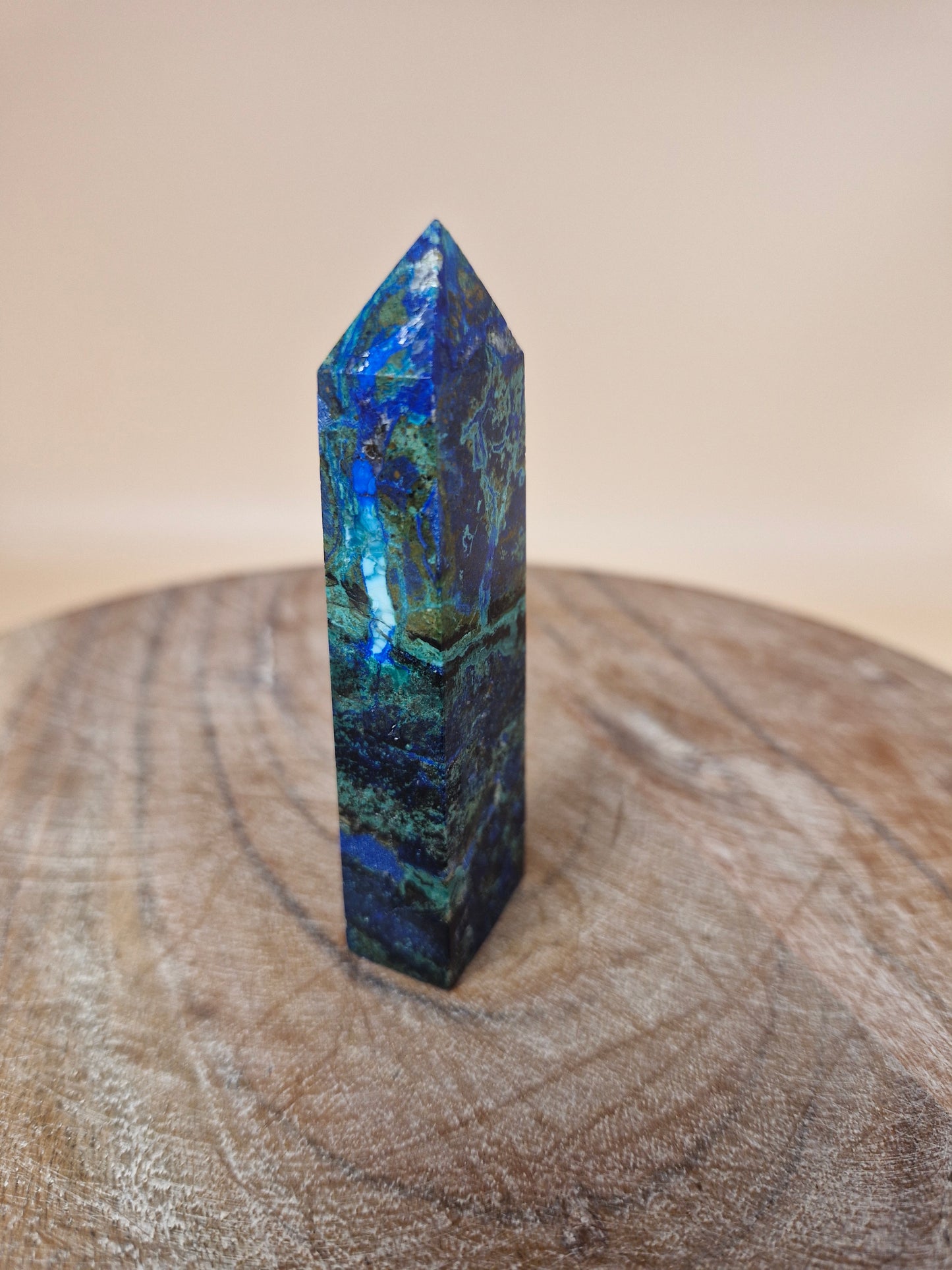 Azurite with Malachite Tower (code B3)