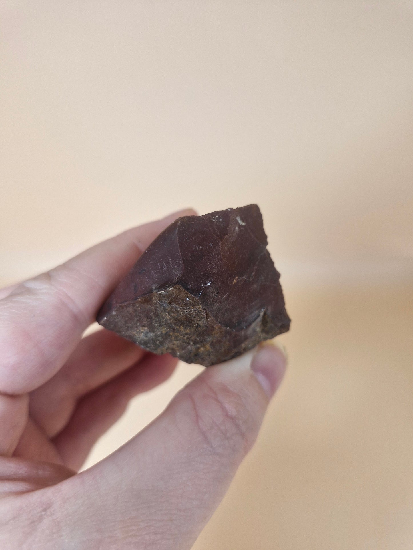 Raw Deep Red Burgundy Mookaite Piece